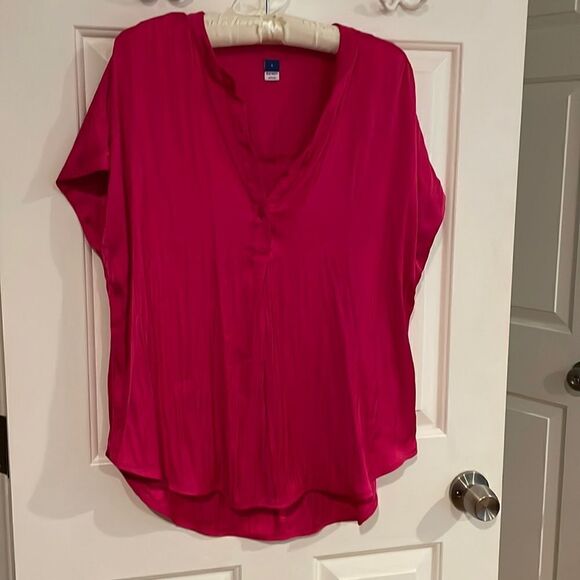 Old Navy Hot Pink Button Top ❤️ - Picture 1 of 6